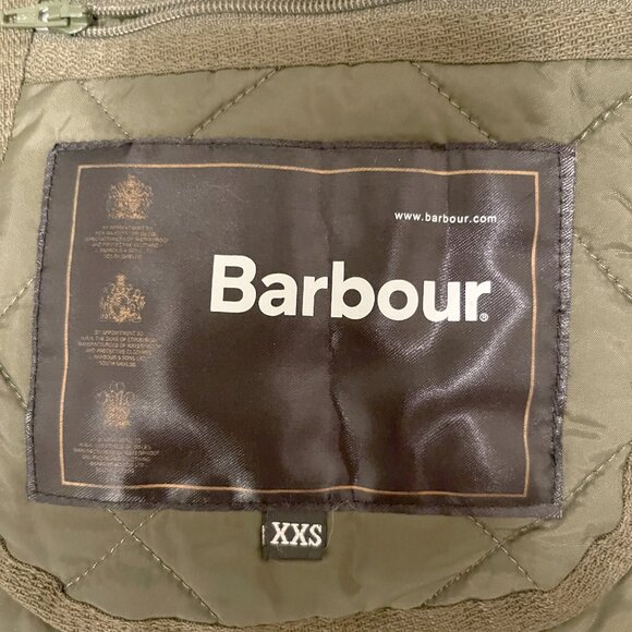 Barbour Heritage Liddesdale Quilted Barn Jacket - Olive Green Size XXS - Picture 10 of 10